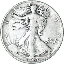1944 (P) Walking Liberty Half Dollar 90% Silver Fine FN picture