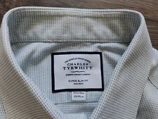 Charles Tyrwhitt Long Sleeve Mens Dress Shirt | 15.5 36 | Super Slim Fit picture