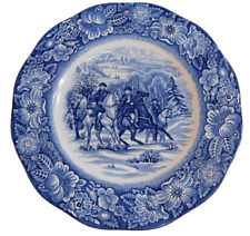 Vintage Liberty Blue Staffordshire Dinner Plate 8.5