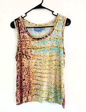 Simply Vera Vera Wang Women's Printed Scoop Neck Sleeveless Knit Tank Top PL picture
