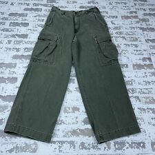 Vintage Abercrombie & Fitch Cargo Pants Men 32x28 Olive Green Y2K Baggy Skater picture