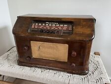 🍊Vintage 1946 Puritan Wood Tube Radio | Model 508 Pure Oil Corp Working picture