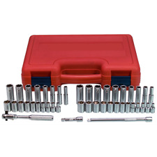 K Tool International KTI-21044 44-PIECE 1/4  DR 6-PT SAE AND METRIC - INCLUDES C picture