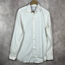 Charles Tyrwhitt Dress Shirt Mens 16.5 42White Non Iron Slim Fit Button Up  picture