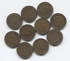 Indian Head Pennies 10 Coin Lot with 2 pre-1900’s picture