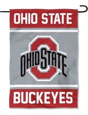 Ohio State Buckeyes GARDEN FLAG 12” X 18” Ohio State Premium Garden Flag picture