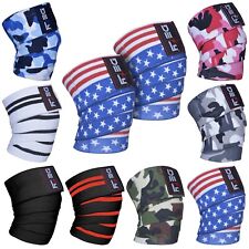 DEFY Weight Lifting Knee Wraps Training Fist Straps Power Lifter Gym Support 78