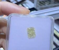 4 Ct Certified Natural Radiant Cut Yellow Diamond D Grade VVS1 +1 Free Gift picture