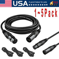 XLR Male to Female Microphone Cable Balanced 3 Pin Mic Connector Extension Cord picture