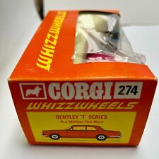 Vintage Corgi Toys Whizzwheels Bentley 'T' Series H.J. Mulliner Park Ward Diecas picture