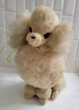 Vintage Maxwell Hay New Zealand Poodle Plush Stuffed Animal Lambskin Wool 15” picture