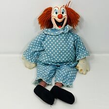 Mattel Bozo the Clown Pull String Talking Doll Stuffed Plush Vintage 1963 Works picture