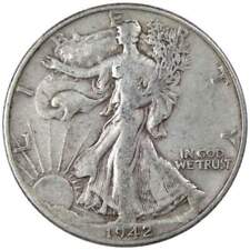 1942 Liberty Walking Half Dollar AG About Good 90% Silver 50c US Coin picture