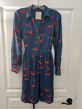 EUC Anthropologie Dachshund 33 Of 52 Conversations Haute dog Dress Size 4 picture