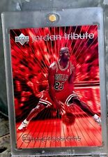 Michael Jordan Card 90’s INSERT RED RAINBOW HOLO FOIL RARE BULLS JERSEY #23 🔥 picture