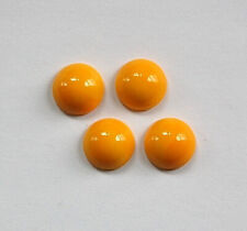 Vintage Opaque Yellow Glass Cabochons 11mm cab703X picture