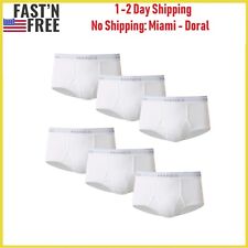 Hanes Briefs 6-Pack Men's Tagless Underwear White Comfort Soft Waistband Wicking picture