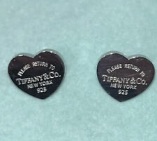 Return to New York Silver Small Heart & Co. Company earrings New 925 10mm picture
