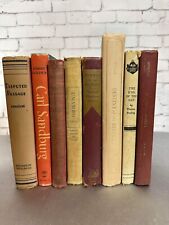 Lot Of 8 Antique Vintage Books Lot Various Colors Prop Decor Stack Staging Aged picture