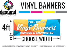 Vinyl Banner - 4ft x Custom Width picture