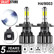 2PCS H4 HB2 9003 4-Sides LED Headlight Kit 240W 320000LM Hi/Lo Beam Power Bulb picture
