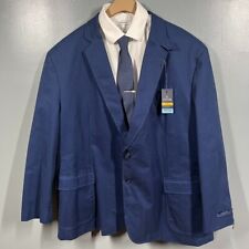 NEW Stafford Sport Coat Mens 2XL 50 Blue Jacket Stretch Comfort Travel $150 MSRP picture