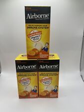 (3) Airborne Original Citrus Chewables Immune Support 1000mg 32 tablets 09/24 picture
