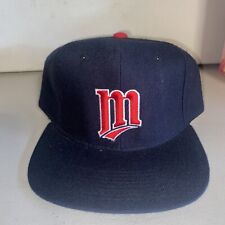 Vintage Minnesota Twins New Era Wool Snapback Hat Cap Medium Large Pro Model NWT picture