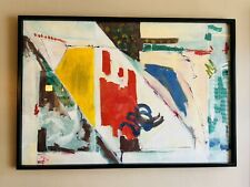 M.L. Stewart Mid Century Abstract Expressionist Painting  picture