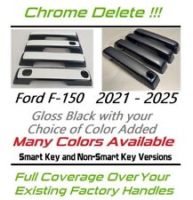 Custom Black & Color Door Handle Overlays 2021 - 2025 Ford F-150 F150 U PICK CLR picture