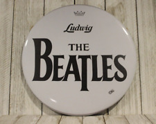 The Beatles Tin Sign Metal Poster Bass Drum Drumhead Style Replica picture