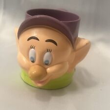 Vintage Walt Disney World on Ice Dopey Plastic Cup Mug Snow White  picture