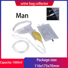 1pcs men's urine bag bed breathable incontinence collector with catheter 1000ml picture