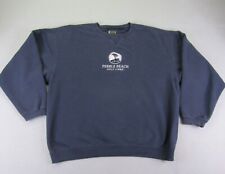 Vintage Pebble Beach Sweatshirt Men XL Blue Crewneck Pullover Sweater Golf Links picture
