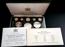 8 World Coin 1974 Republic of Trinidad & Tobago Gem Proof Set KM PS9 ASW 1.9242 picture
