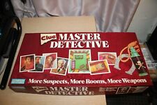 Vintage 1988 Parker Brothers CLUE MASTER DETECTIVE Expanded Game 100% Complete  picture