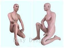 Male mannequin one-knee down pose realistic head with makeup #01MSG picture