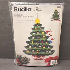 Bucilla Felt Applique Christmas Tree Advent Calendar Craft Kit #83425 Vintage picture