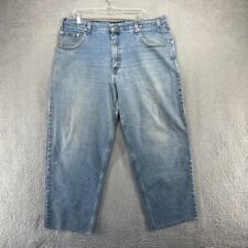 Vintage Levi's Jeans Men's 38x29 Blue Baggy Silver Tab Cut Altered Repaired 90s picture