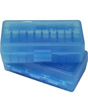 MTM Case-Gard P50-44-24 Pistol Ammo Box - Clear Blue - .44 Mag., .45LC, .41 Mag. picture