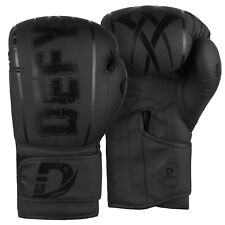 DEFY® Synthetic Leather Boxing Glove Thai Punch Training Sparring Gloves Black picture