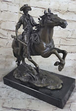 BEAUTIFUL RARE EARLY AMERICAN FREDERICK REMINGTON BRONZE SCULPTURE ON BASE picture