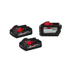Milwaukee 48-11-1812P3 M18 18V 3 Battery Kit w/ 1 - HD 12.0 and 2 - HO CP 3.0 picture