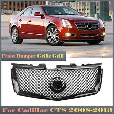 1pc Black Front Bumper Grille Mesh Cover For Cadillac CTS 2008-2013 Honeycomb picture