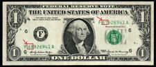 1969 $1 SCARCE ERROR *Mismatch Serial Numbers* AU+ Federal Reserve Atlanta Note picture