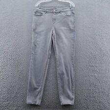 Chicos Womens Jegging Jeans 1.5 Size 10 Petite Gray Mid Rise Skinny Stretch picture