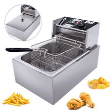 2500W Electric Deep Fryer 10L Commercial Stainless Steel Restaurant Fry Basket picture
