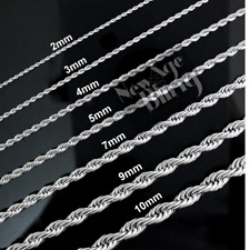 Stainless Steel Rope Chain Trendy Durable Premium Quality Men's Women's Necklace picture