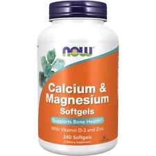 NOW Foods Calcium & Magnesium Softgels 240 Sgels picture