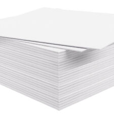 50 Pack 5x7 8x8 11x14 Uncut Photo Matboard White Backing Board for Frame Picture picture